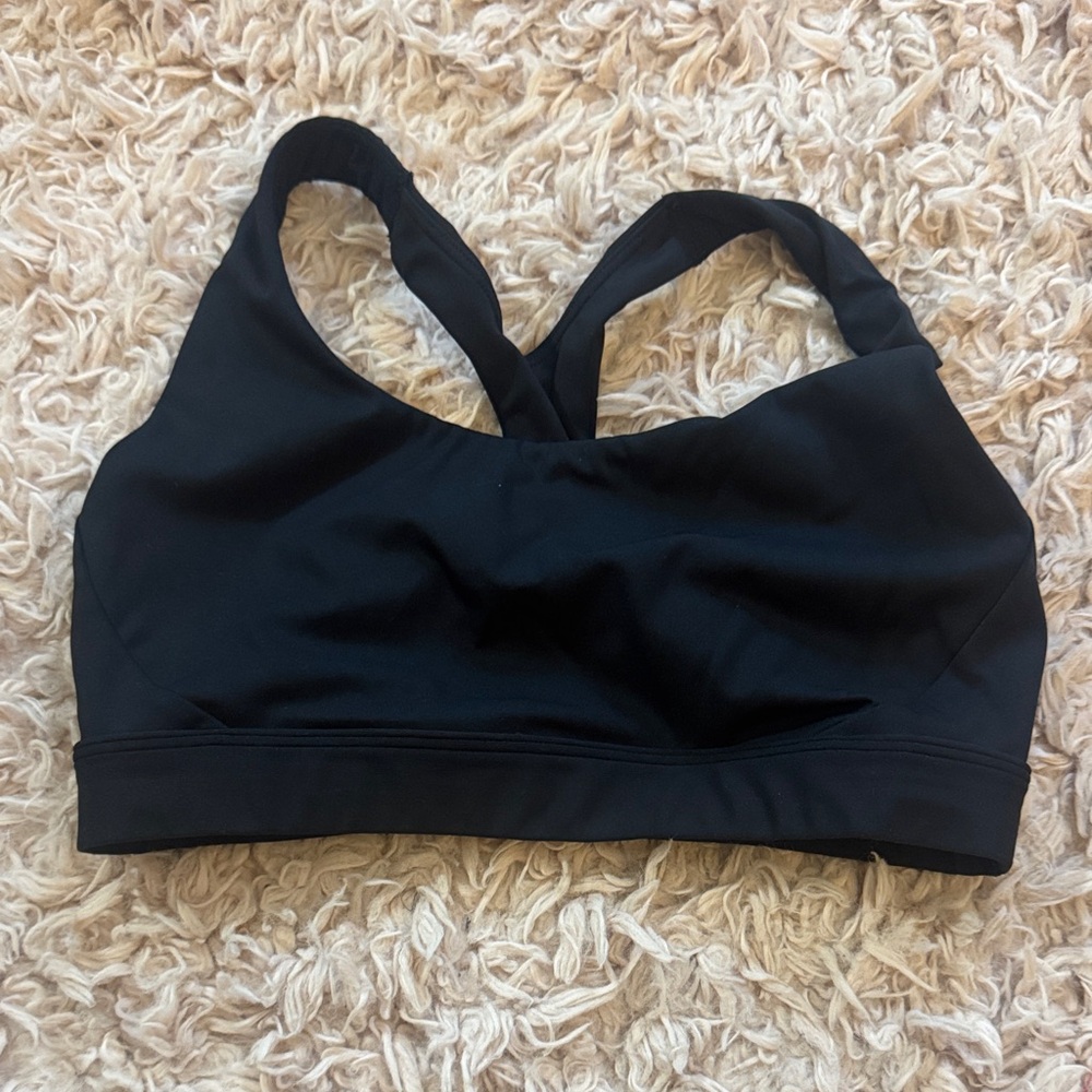 ATHLETA  Black Cross-Back Sports Bra - Women